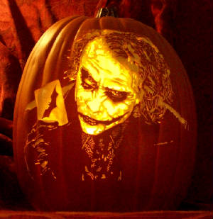 joker pumpkin carving pattern